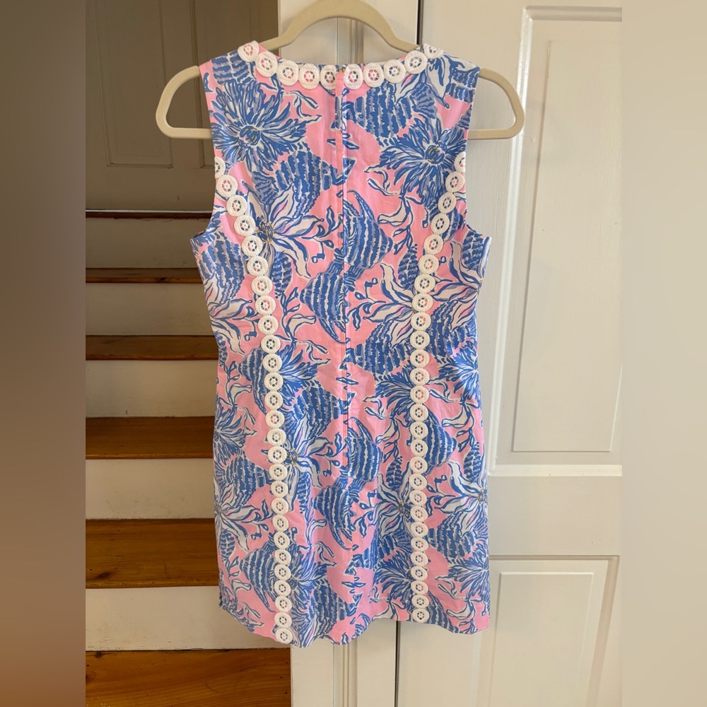 Lilly Pulitzer Ciaran Shift Romper NWT size 2, summer, cotton, beach beauty - Picture 4 of 5